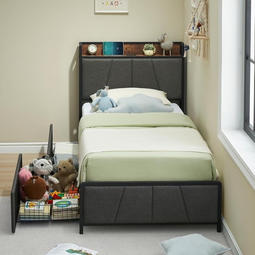 Twin size bed - size, frame